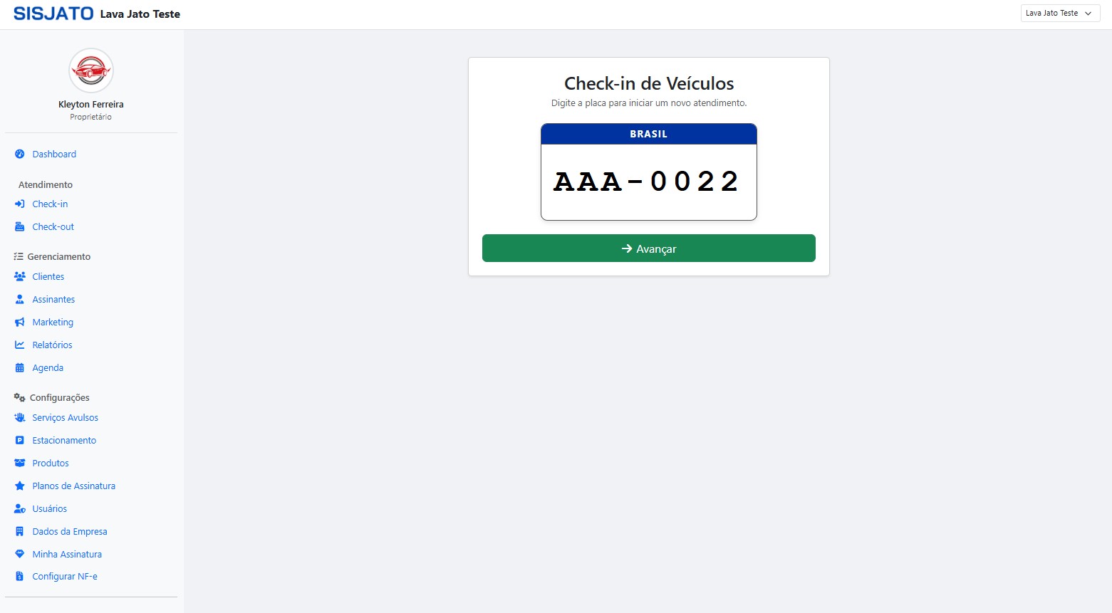 Print do Sistema SisJato 2